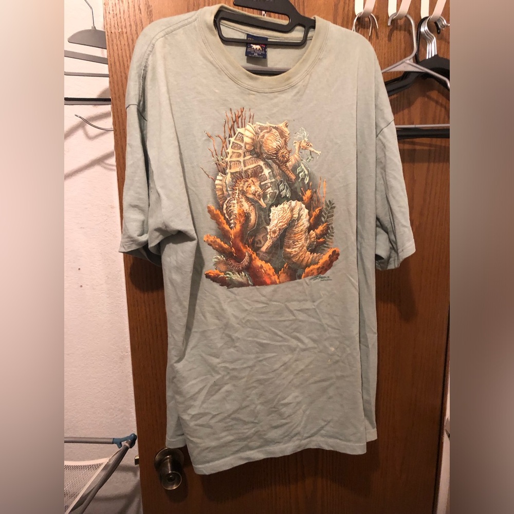 Monterey T-Shirt w/Seahorses Design- 124A $20 or $15 w/offer *tee deal